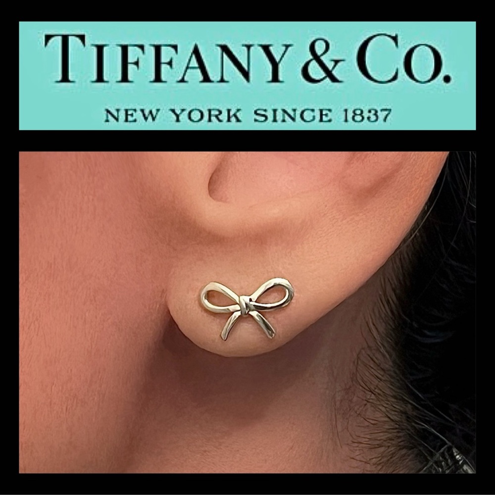 Tiffany & Co. Silver Bow Earrings